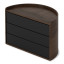 Umbra Moona Cosmetics & Jewellery Storage Box - Black & Walnut