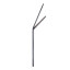 Popstrukt Bubblegum Stack Wall Hook, Pack of 3 - Charcoal side view 