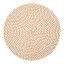 Humble & Mash Round Jute Blend Placemat, Set of 2 - Natural Jute product shot 