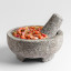 Humble & Mash Granite Mexican Pestle & Mortar in use 