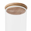 Humble & Mash Glass Canister with Bamboo Lid - 650ml bamboo lid detail shot 