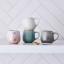 Le Creuset Coupe Collection Sphere Mug, 320ml  - Sea Salt in use
