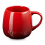 Le Creuset Coupe Collection Mug, 320ml - Cerise
