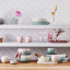 Le Creuset Coupe Collection Dinner Plate, 27cm - Sea Salt in use