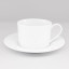 Jan White Tea Cup & Saucer, Set of 4 product shot 