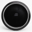 JAN Flat Stackable Dinner Plate, Set of 4 - Black back view 