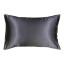 Dear Deer Satin Pillow Slip, 45 x 70 cm - Dark Charcoal product shot 