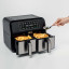 Kenwood HFM75 Dual 8L Air Fryer 3.4kg - Black/Stainless Steel in use 