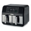 Kenwood HFM75 Dual 8L Air Fryer 3.4kg - Black/Stainless Steel product shot 