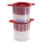 Tovolo Dots and Stripes Ornament Ice Molds front view 