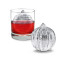 Tovolo Dots and Stripes Ornament Ice Molds in use 