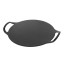Victoria Seasoned Cast Iron Pizza Pan with Helper Handles, 38cm