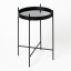 Native Decor Matte Black Mirror Side Table Product Image 