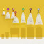 Brabantia BinLiners, Pack of 6 - Code H, 50-60L diagram showing scale