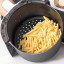 Creative Cooking Silicone Air Fryer Liner - Round - Black Product In Use
