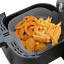 Creative Cooking Silicone Air Fryer Square Basket  - Grey Product In Use
