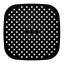 Creative Cooking Silicone Air Fryer Liner - Square - Black 