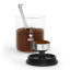 Bialetti Glass Smart Coffee Container and Spoon with coffee