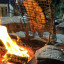 Dreem Fire Rib Stand in use