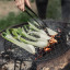 Barebones Circular Fire Pit Grill Grate  in use