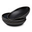 Yuppiechef Majorca Pasta Bowls, Set of 4 - Matte Black