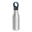 Joseph Joseph Loop Vacuum Insulated Water Bottle, 500ml - Brushed Anthracite Product Side View 