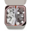 Joseph Joseph Totem Compact 40L Waste & Recycling Bin - Stone Product Top Down View 