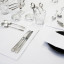 DSA White Polycotton Square Tablecloth