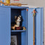 Popstrukt Sugar Cube Double Locker - Pigeon Blue close up