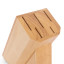 Sagenwolf Performance Rubber Wood Knife Block, 5 Slot detail