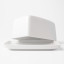 Yuppiechef Porcelain Butter Dish - White detail
