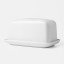 Yuppiechef Porcelain Butter Dish - White angle
