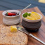 Sengetti Mini Potjie Pot, Set of 2 - Charcoal on the table