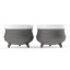 Sengetti Mini Potjie Pot, Set of 2 - Charcoal