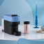 Nespresso Vertuo Pop Coffee Machine - Pacific Blue with a flask