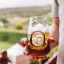 Ngwenya Glass The "Best Invention" Beer Cooler Tumbler - Set of 2  with beer
