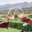 Ngwenya Glass Vulindlela Rosï¿½ Wine Glass - Set of 4 with rose cheer-sing