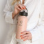Kulgo Flask with Straw Cap, 1L - Blush angle