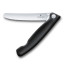 Victorinox Swiss Classic Round Foldable Serrated Paring Knife, 11 cm - Black angle