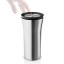 Eva Solo City To Go Cup, 350ml - Silver & Black pressing the lid