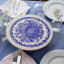 Halo Dish Covers Large Dish Cover, 30cm - Midnight Blue on the dining table