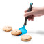 Dreamfarm Mini Chopula Spatula - Blue lifting a cookie
