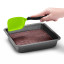 Dreamfarm Mini Chopula Spatula - Green cutting the chocolate brownie