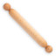 Oh Nice Wooden Rolling Pin with Ball Detail, 35cm - Beech