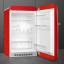 Smeg Retro 50's Style Bar Refrigerator - Fiery Red interior