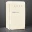 Smeg Retro 50's Style Bar Refrigerator - Vintage Cream side view