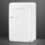 Smeg Retro 50's Style Bar Refrigerator - Ice White side view