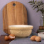 Mason Cash In The Meadow Daffodil 1.1L Mixing Bowl, 24cm with. eggs and a chopping board 