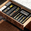 Madesmart Classic Large Cutlery Tray - Antimicrobial Carbon in the drawer
