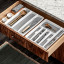Madesmart Classic Large Cutlery Tray - Antimicrobial White in the drawer